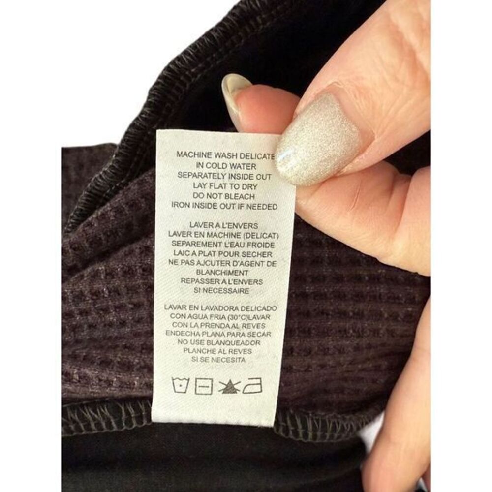 N Philanthropy Baywood Jumpsuit Extra Small Charcoal Gray‎ Waffle Knit Comfort - Picture 9 of 9